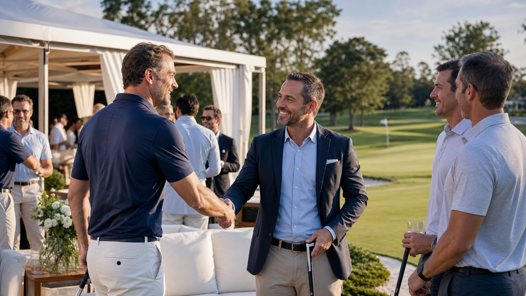 Corporate league hospitality and networking event